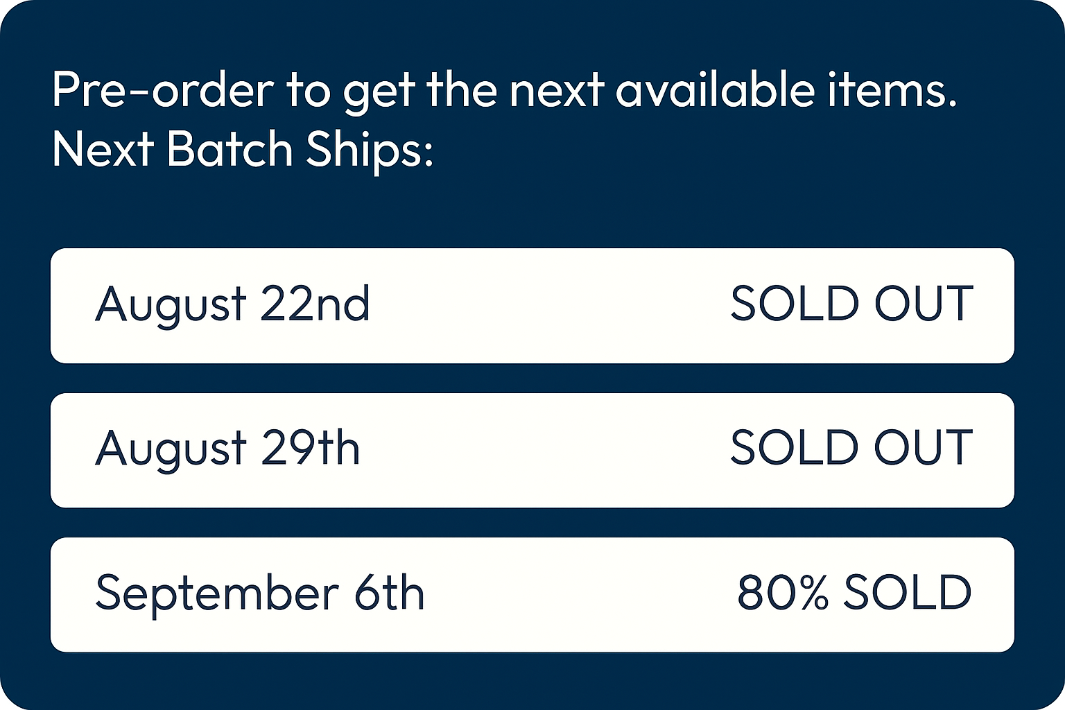 Pre Order Image
